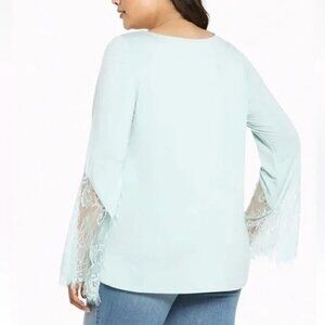 TORRID 1X (14-16) Mint Bell-Sleeve Jersey Top - 1X